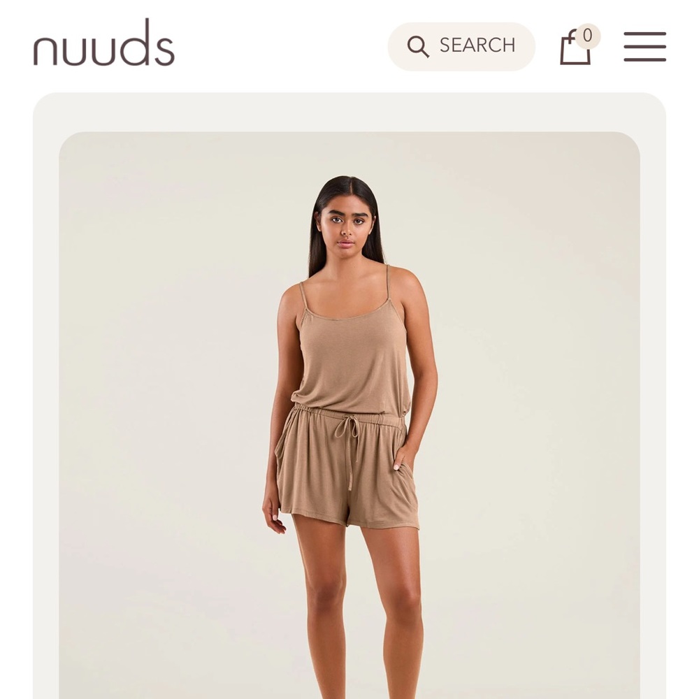 Nuuds Sleep Romper - Cinnamon